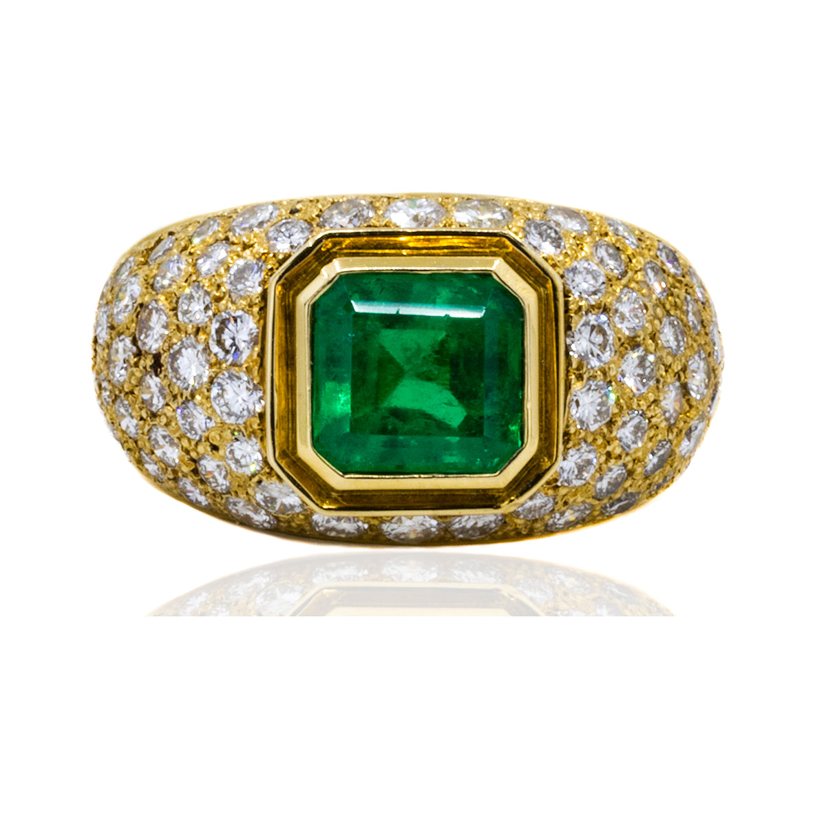 18k Emerald Ring