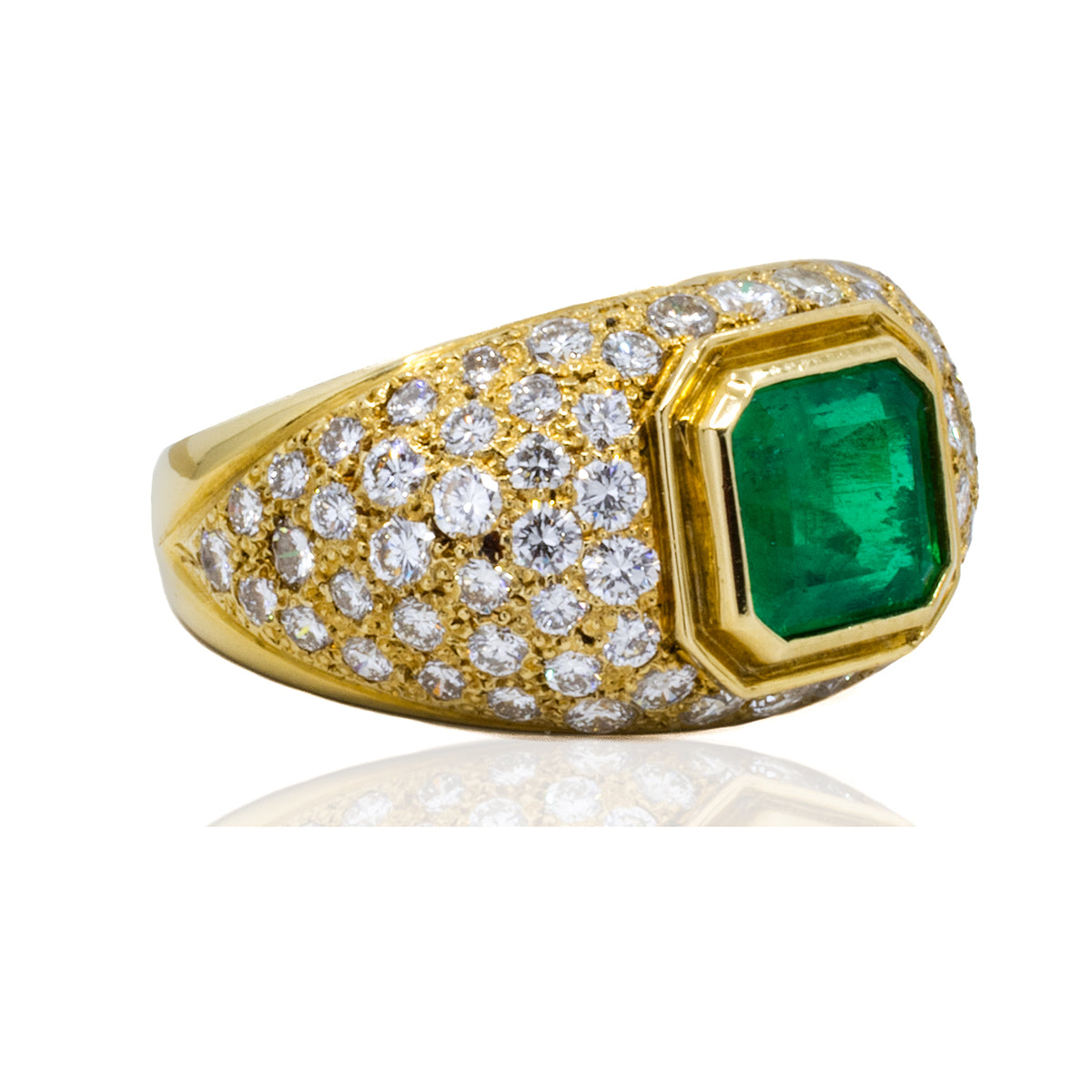 18k Emerald Ring