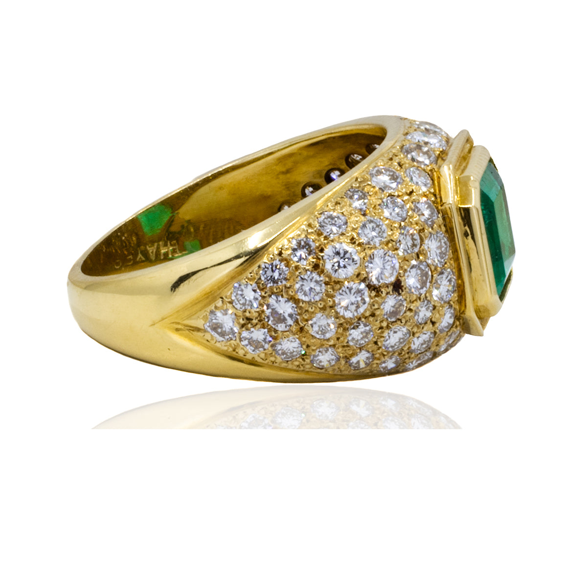 18k Emerald Ring