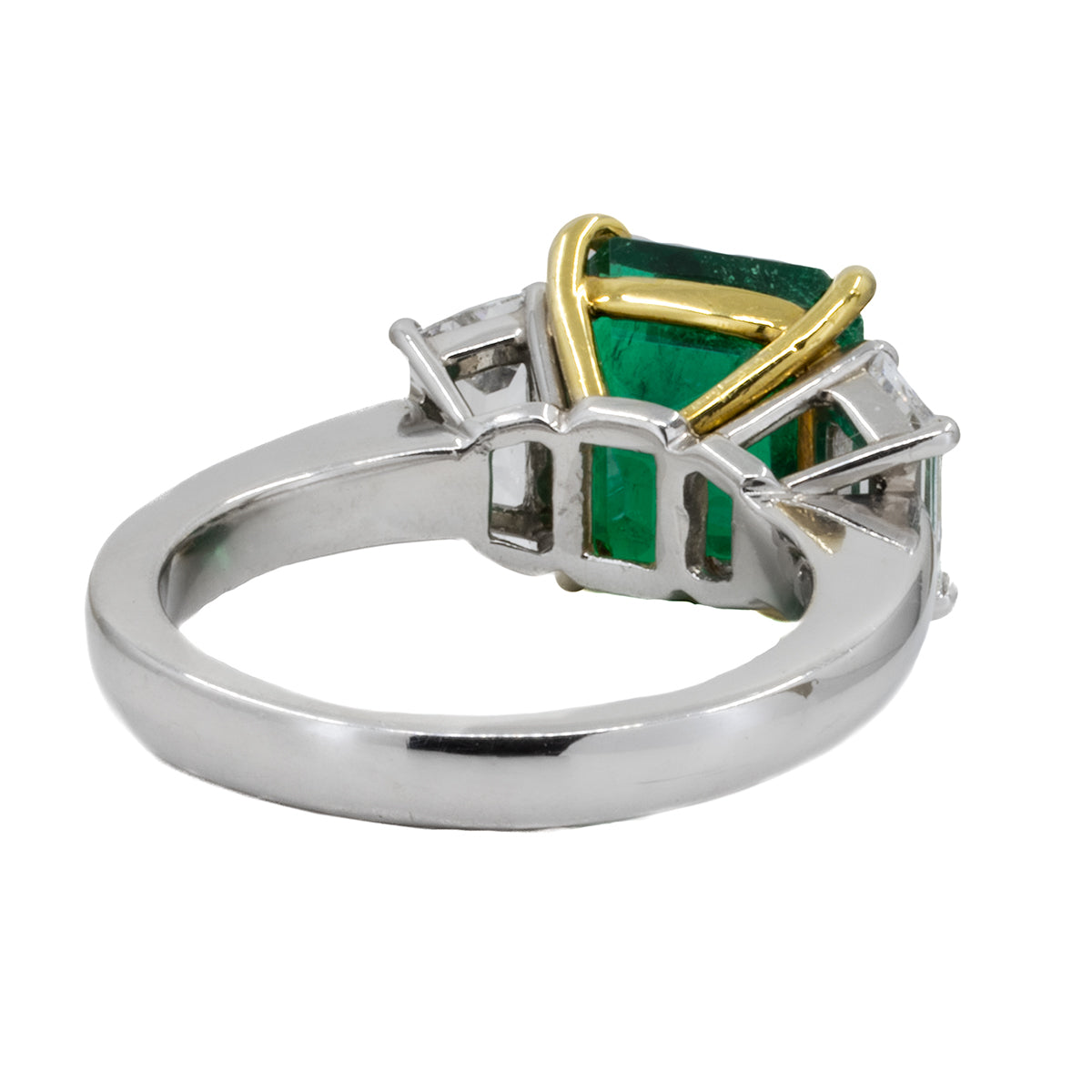 Platinum Emerald Ring