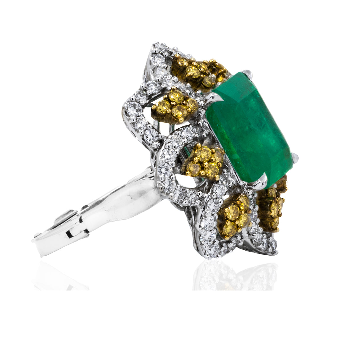 Platinum Emerald Ring