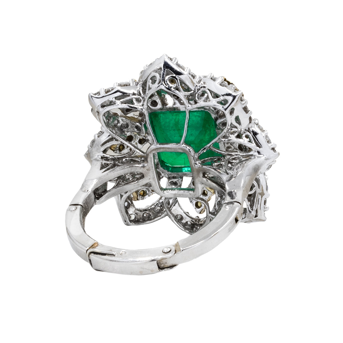 Platinum Emerald Ring