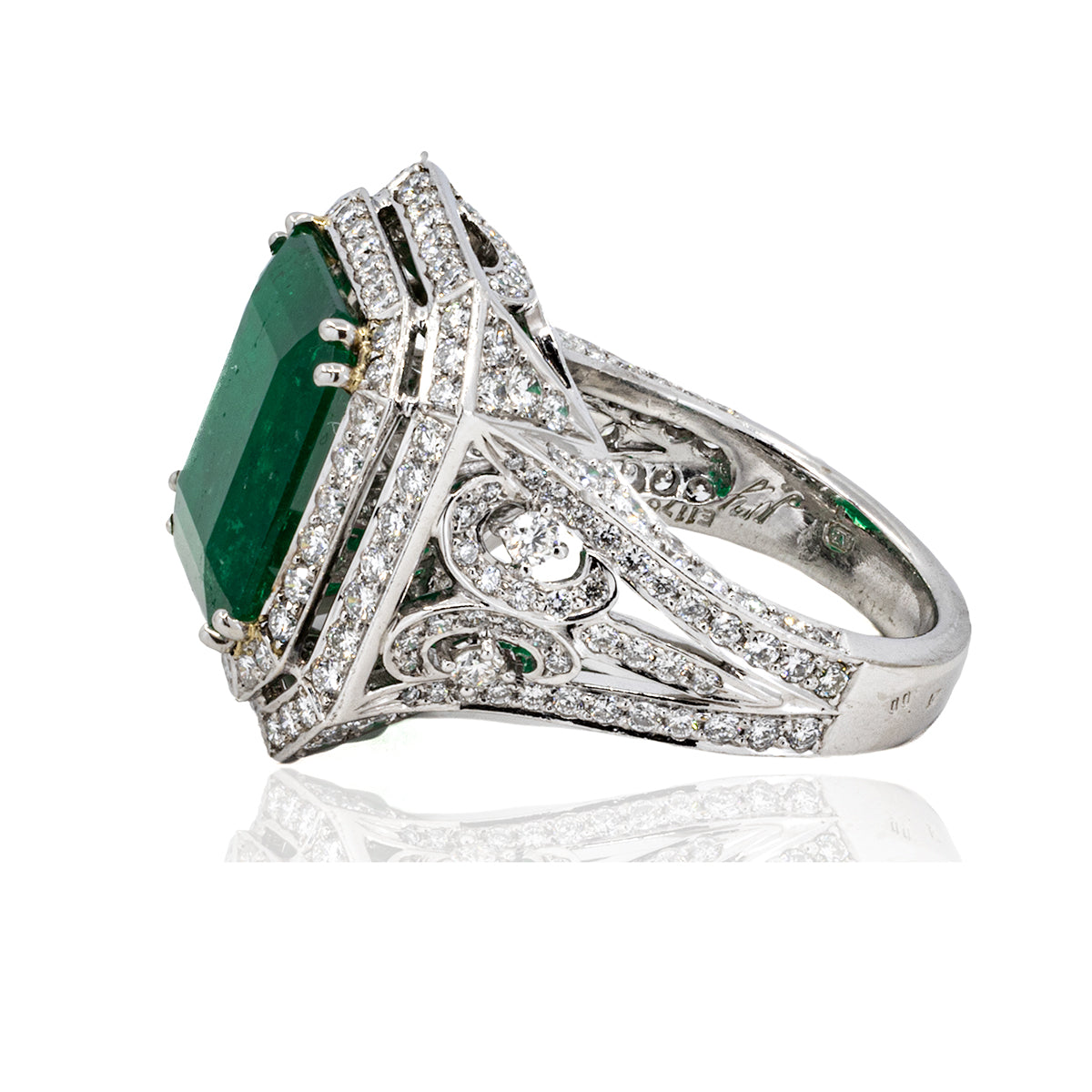 6.81 Carat Colombian Emerald Ring