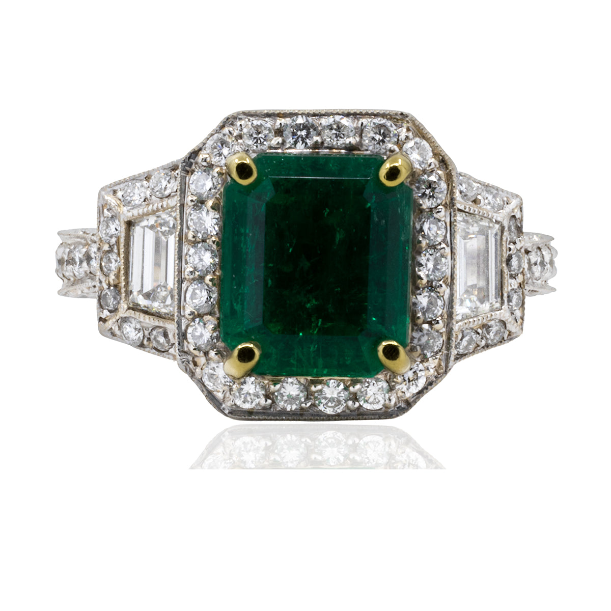 18k Colombian Emerald Ring