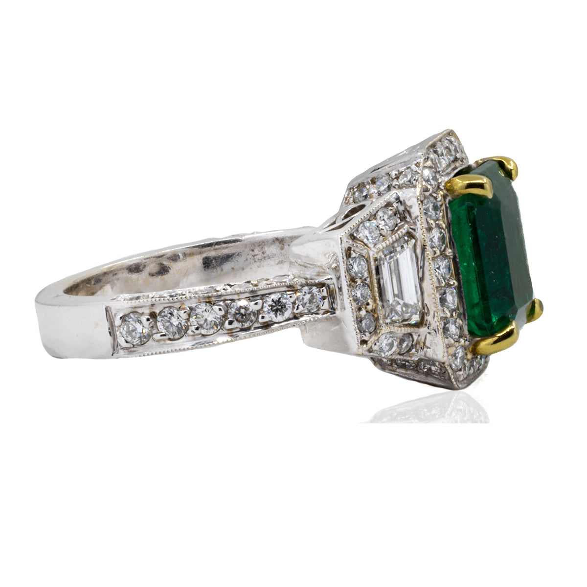 18k Colombian Emerald Ring