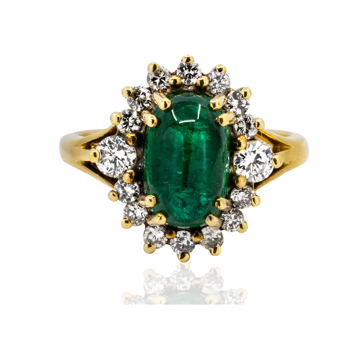 18k Emerald Ring