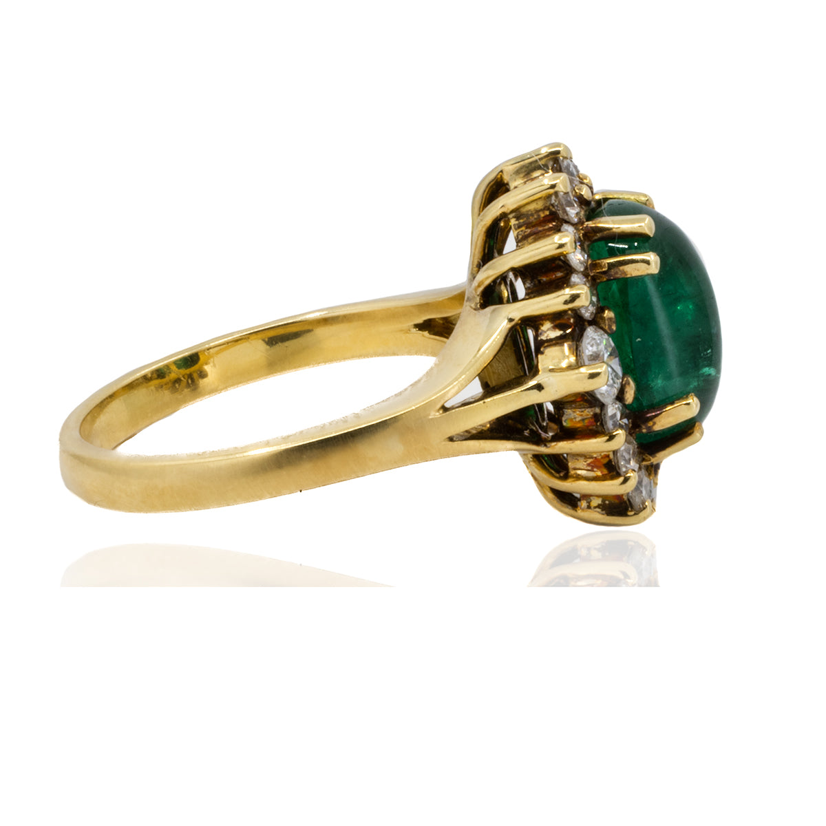 18k Emerald Ring