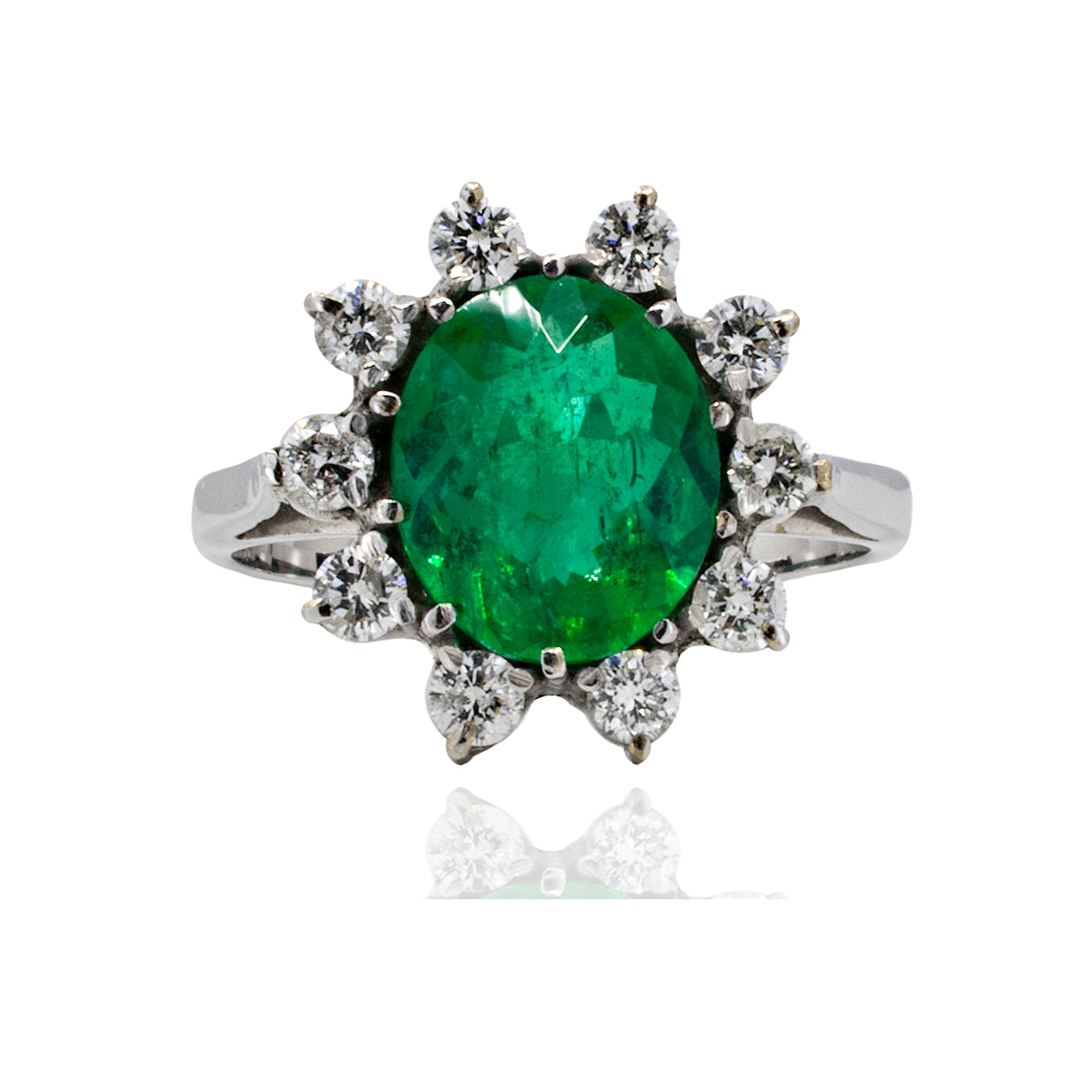 18k Emerald Ring