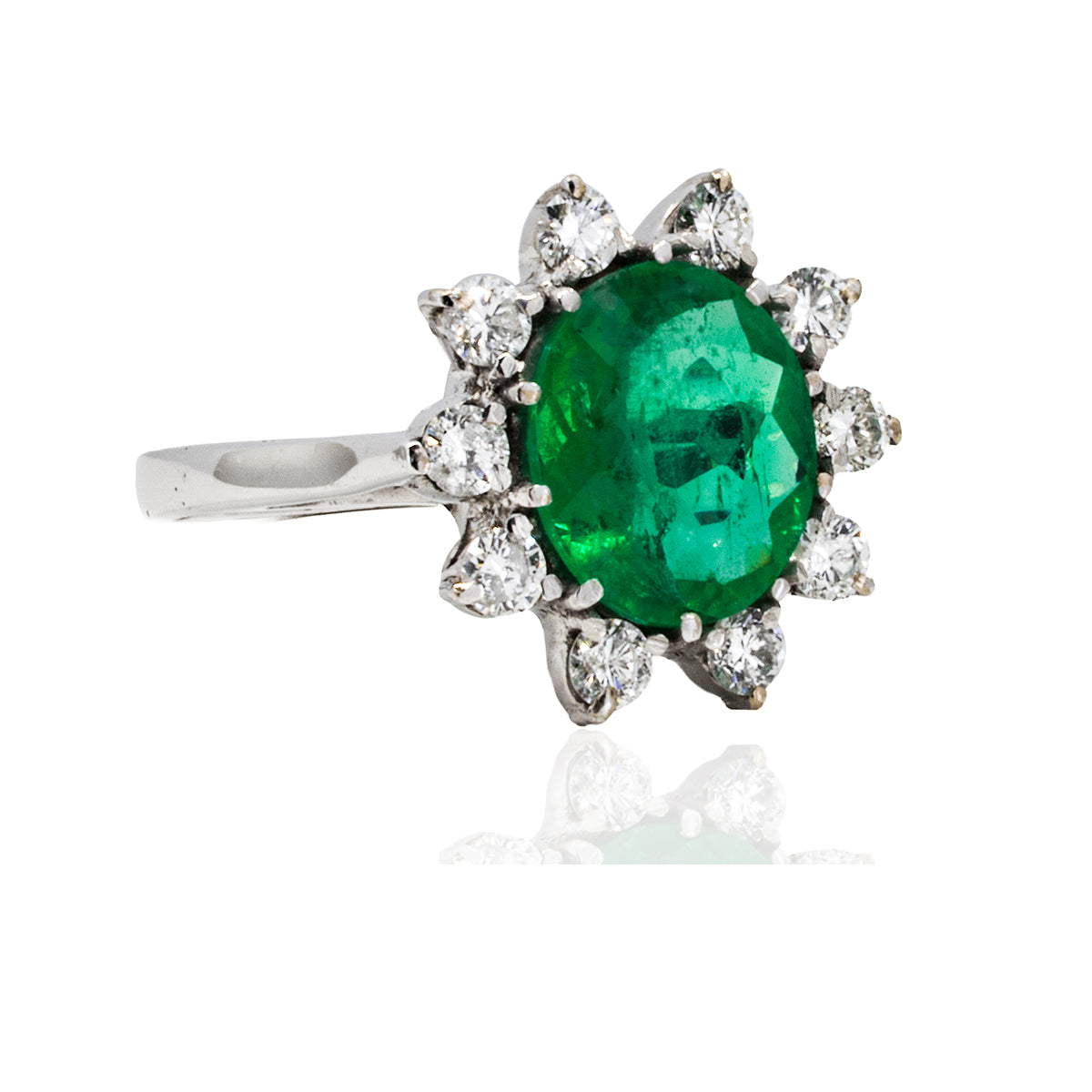 18k Emerald Ring