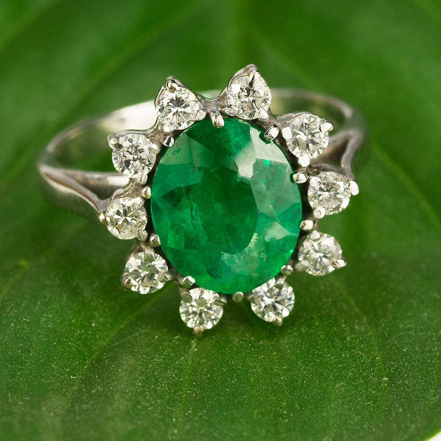 18k Emerald Ring