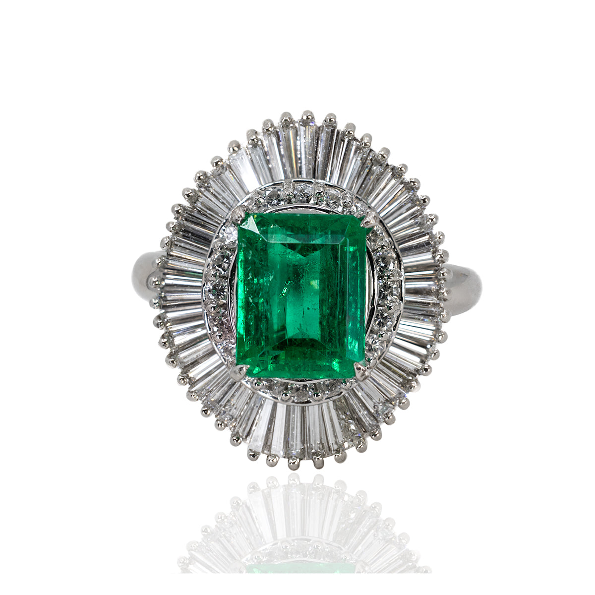 Emerald Ballerina Ring