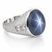 Platinum Star Sapphire Ring