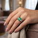Platinum Colombian Emerald Ring