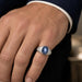 Platinum Star Sapphire Ring