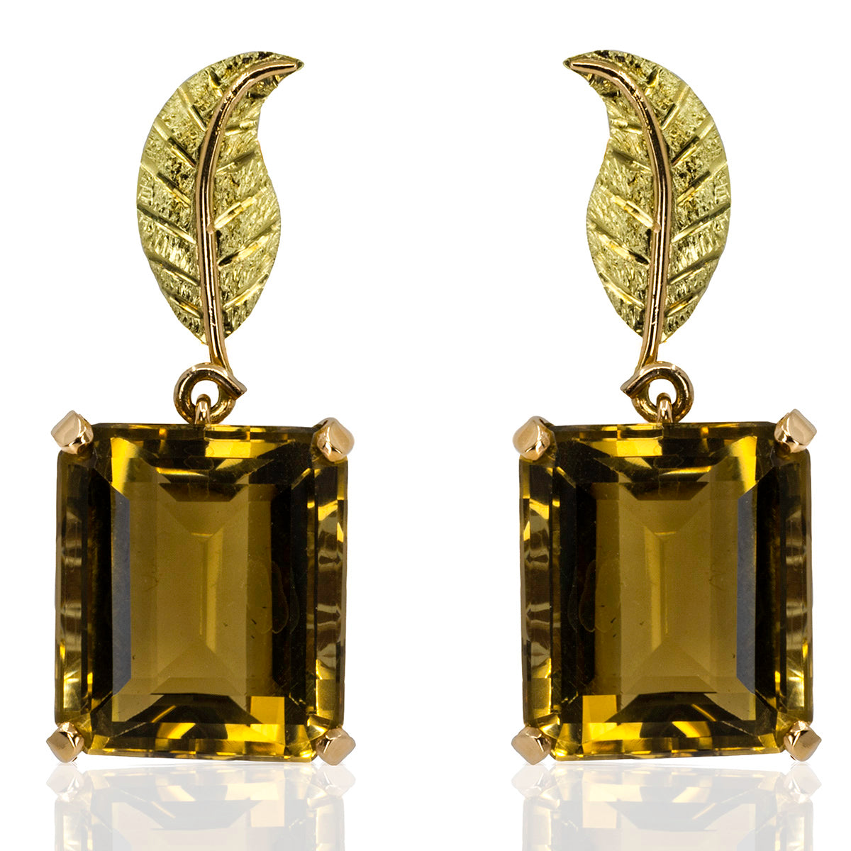 18k Retro Citrine Suite