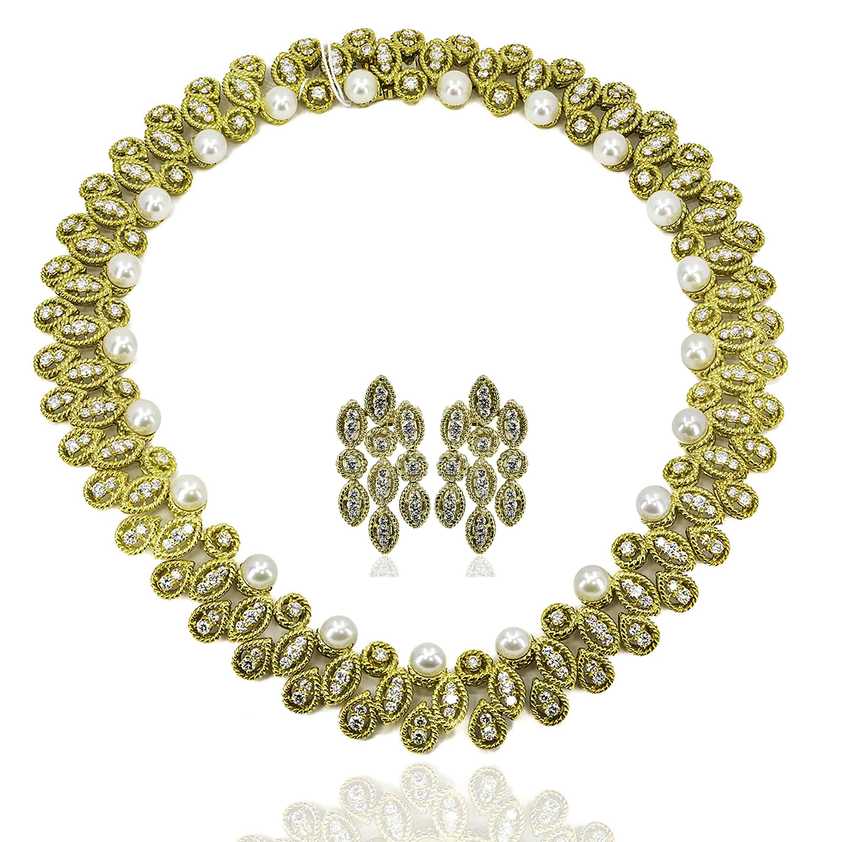 Hammerman Brothers Necklace & Earring Suite