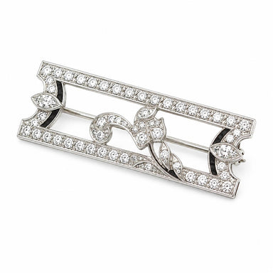 Platinum Art Deco Brooch