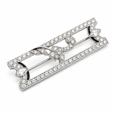 Platinum Art Deco Brooch