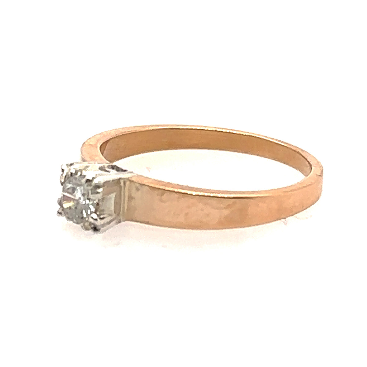 14k Rose Gold Diamond Ring