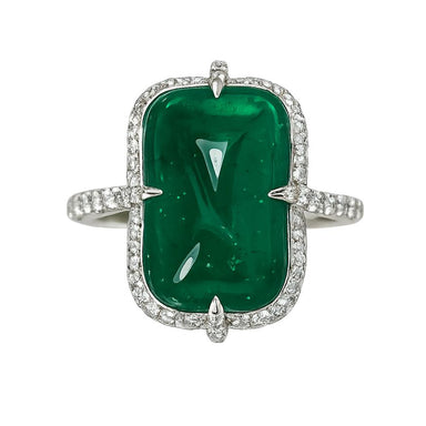 Platinum Gubelin Certified Emerald Ring