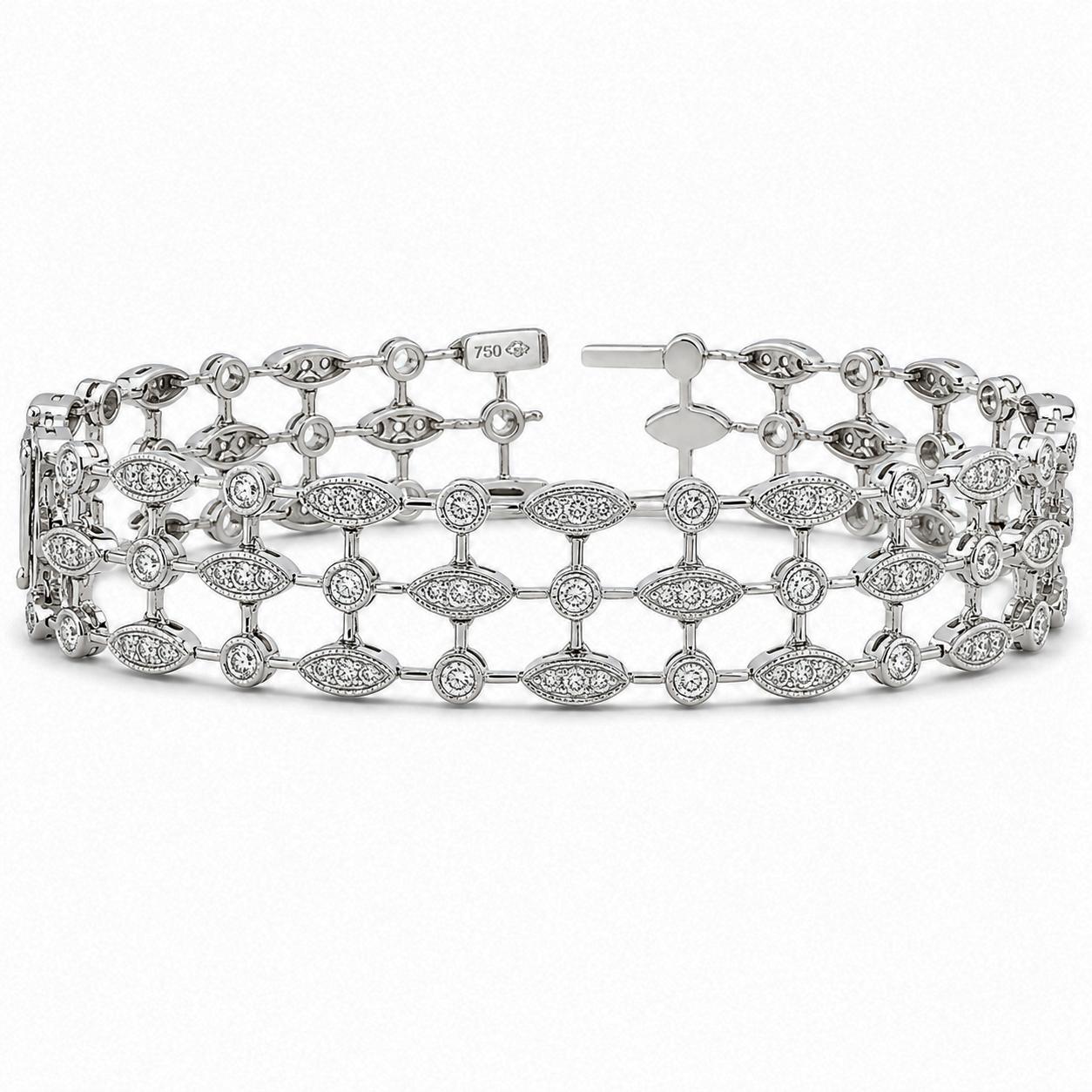 18k Martin Flyer Diamond Bracelet