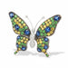 18k Tsavorite & Sapphire Butterfly Brooch