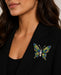 18k Tsavorite & Sapphire Butterfly Brooch