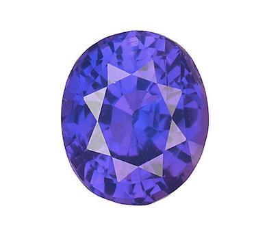 3.15 Ct Oval No Heat Purple Sapphire from Sri Lanka