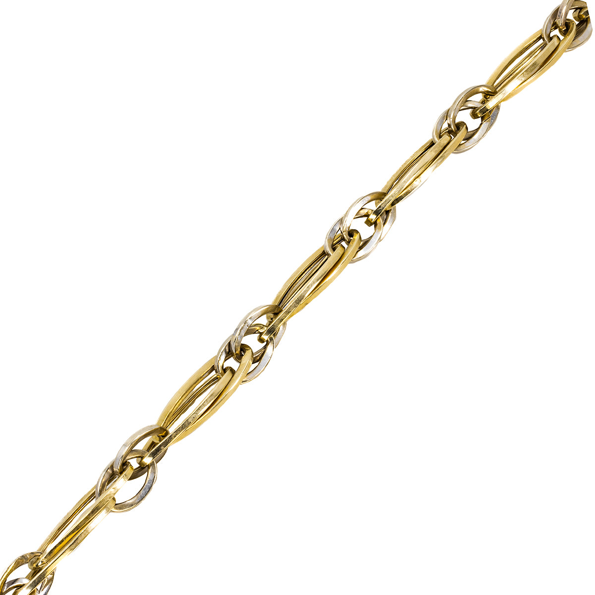 Astur 14k Two Tone Gold Bracelet