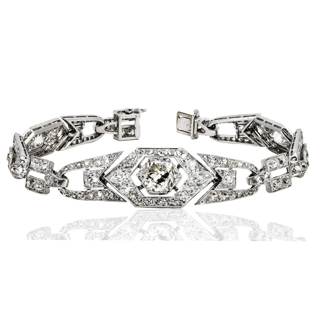 Platinum Art Deco Braclet