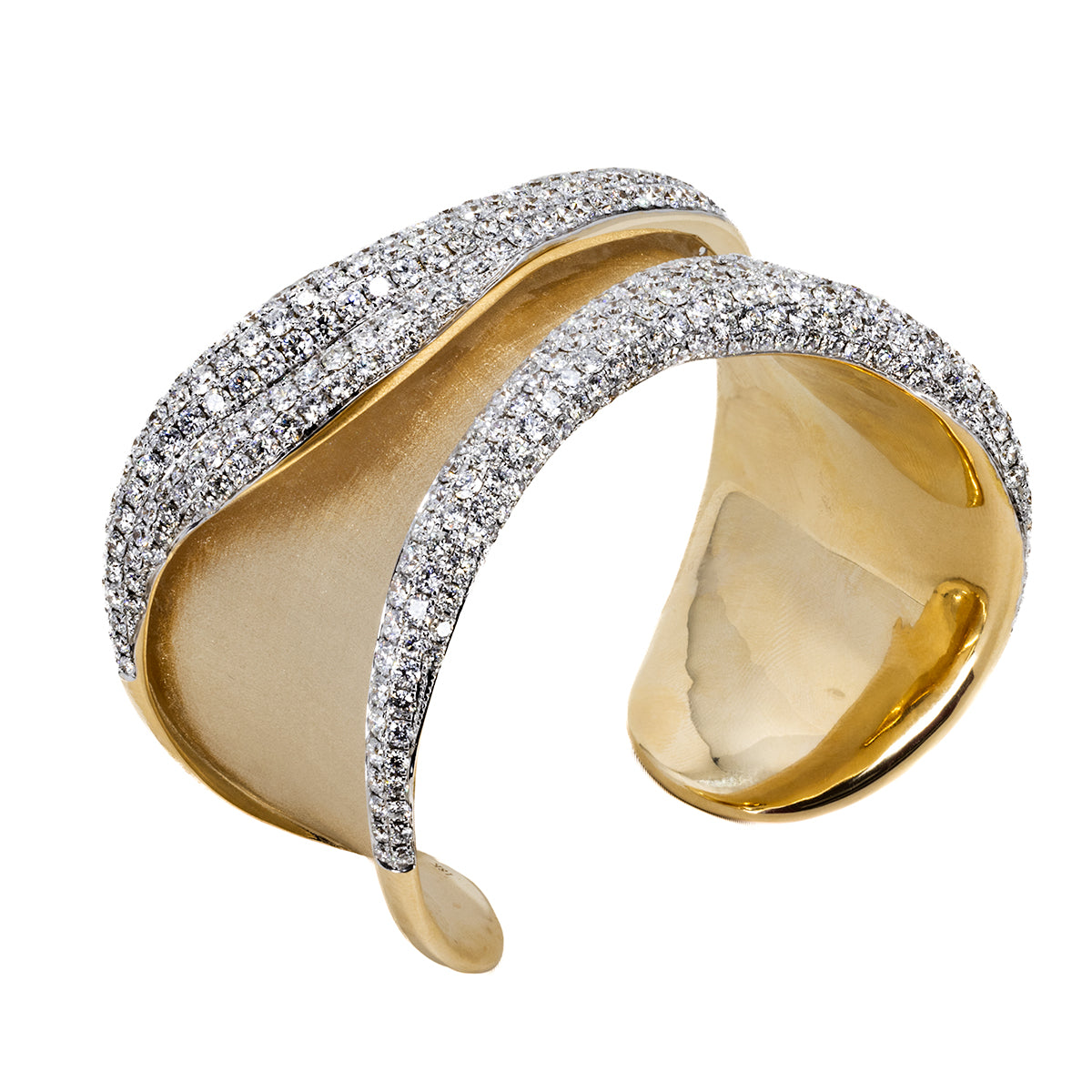 Pave Diamond Cuff Bangle