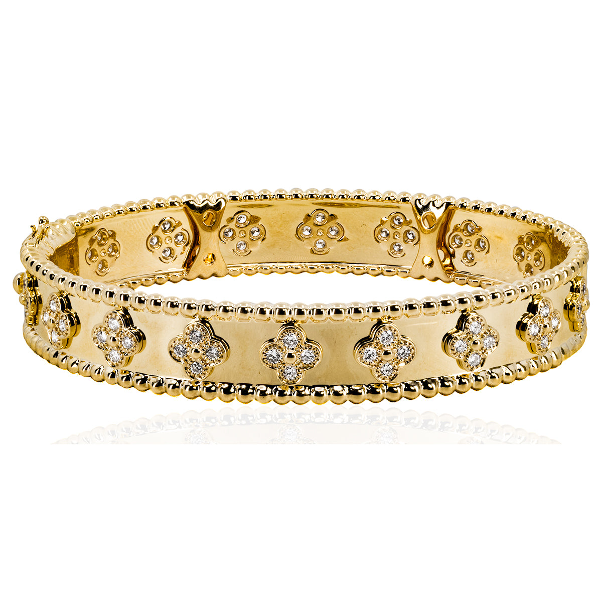 Gold and Diamond Bangle