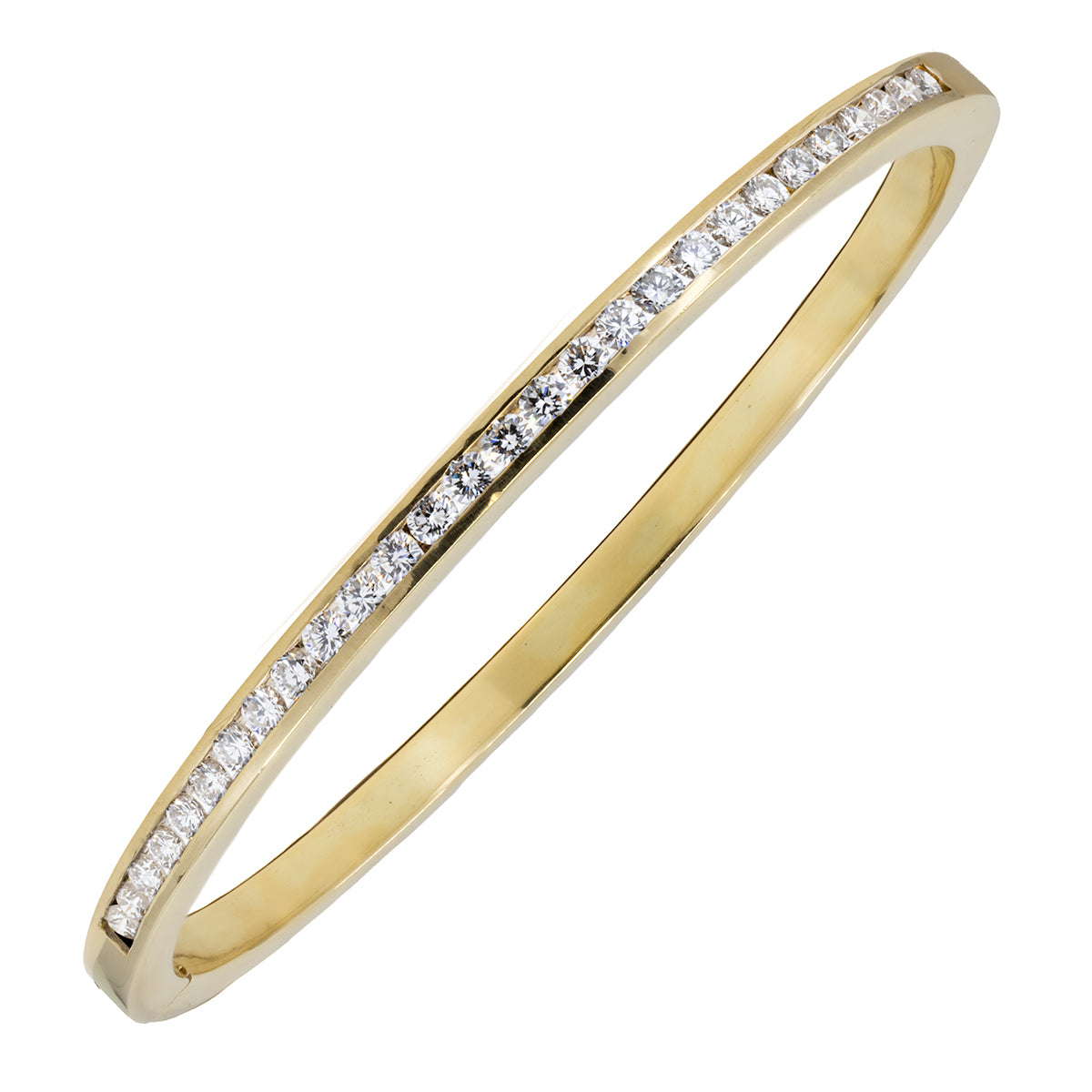 18k Diamond Bangle