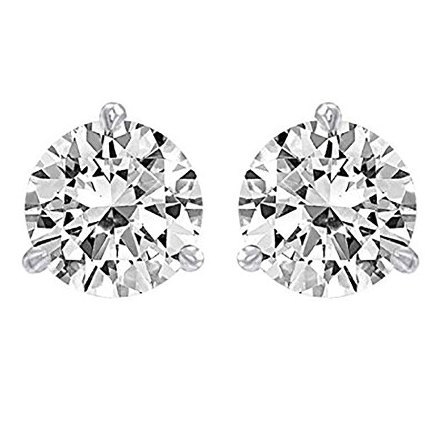 4.09 Carat Diamond Studs