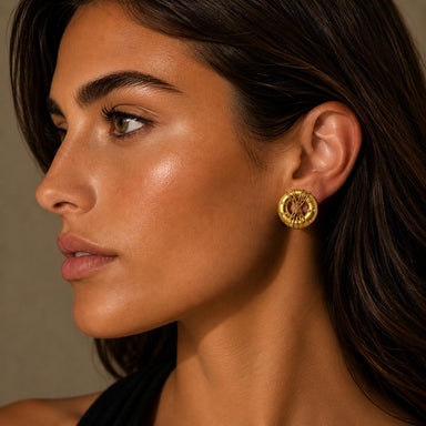 18k Modern Diamond Earrings