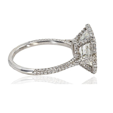 5.37ct Emerald Cut J SI2 GIA Ring