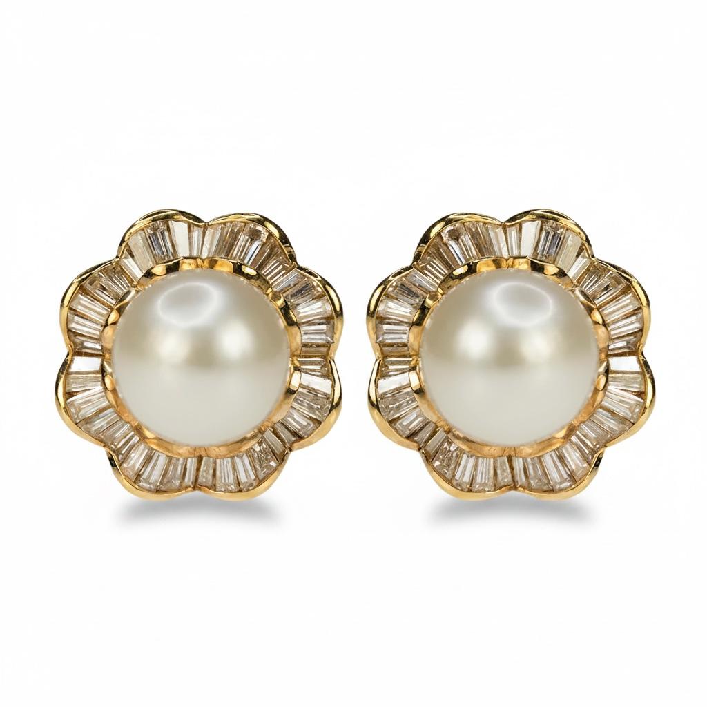 18k South Sea Pearl Earrings