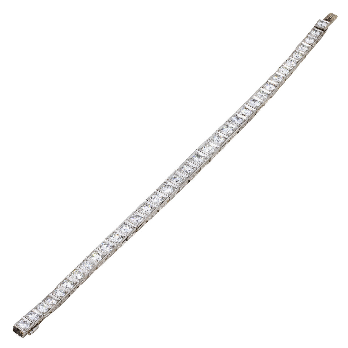 Platinum Art Deco Diamond Bracelet