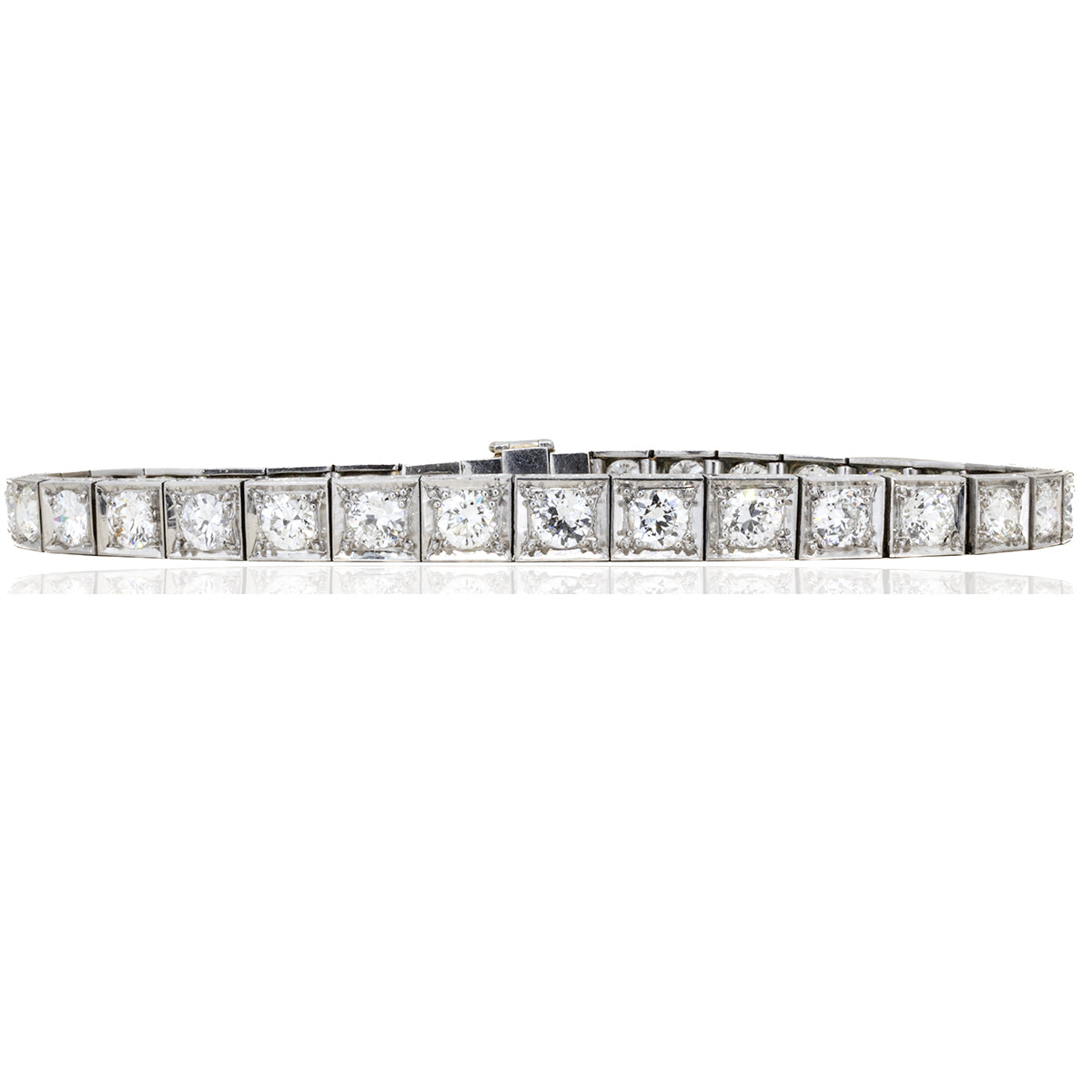 Platinum Art Deco Diamond Bracelet