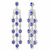 Diamnd & Tanzanite Chandelier Earrings