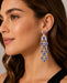 Diamnd & Tanzanite Chandelier Earrings