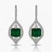 18k Colombian Emerald Earrings