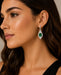 18k Colombian Emerald Earrings