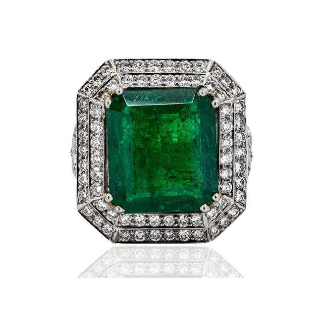 6.61 Carat Colombian Emerald Ring