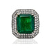 6.81 Carat Colombian Emerald Ring