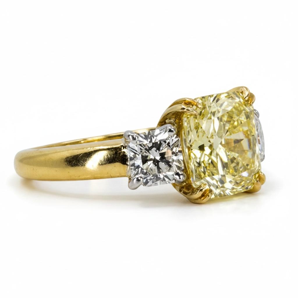 3.72 Radiant FIY VS1 GIA Ring