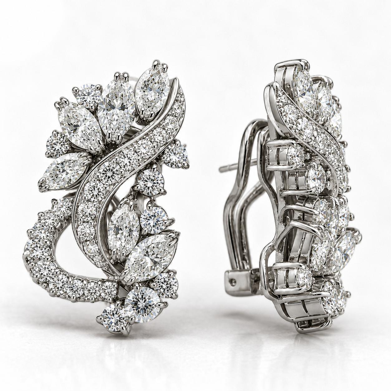 Platinum Diamond Earrings