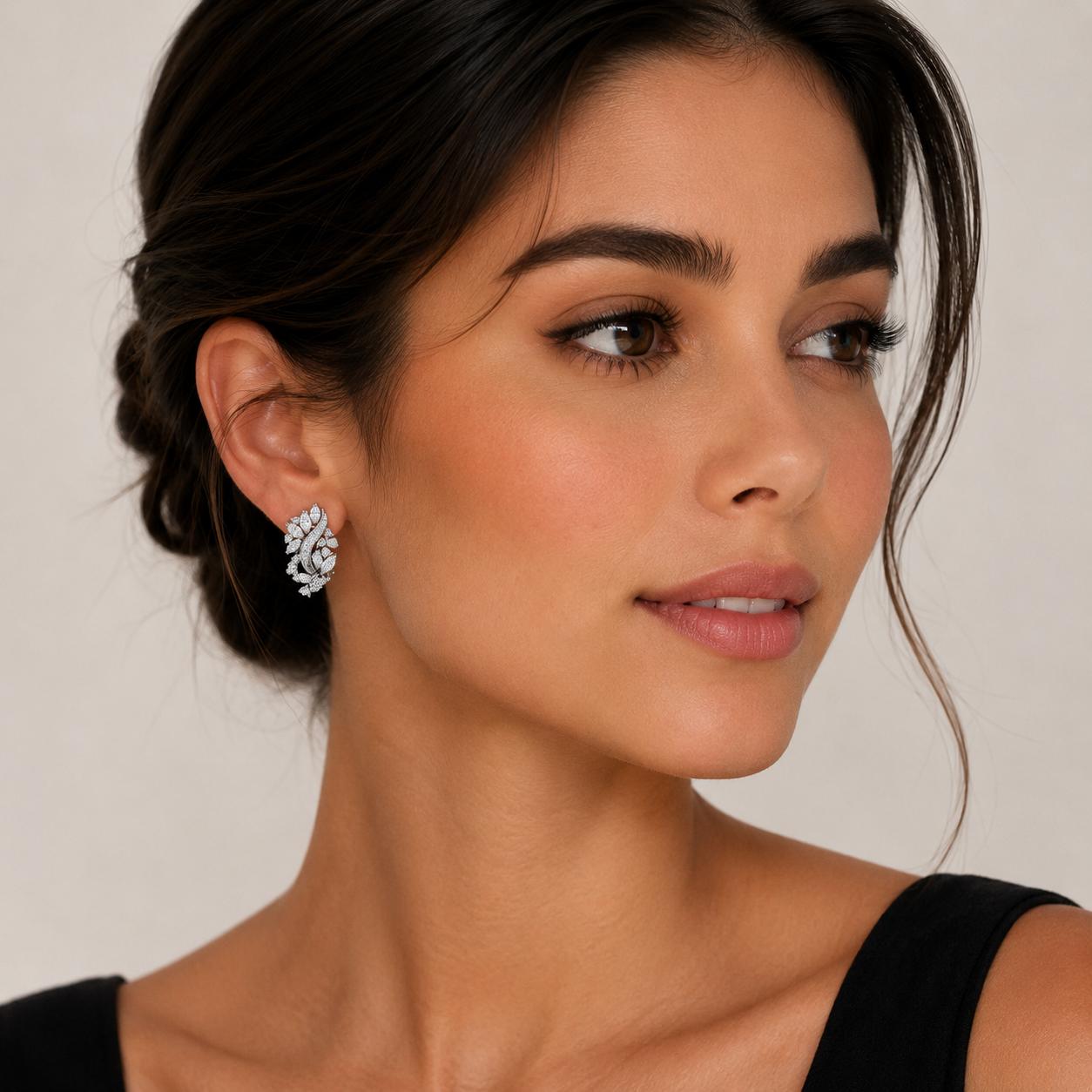 Platinum Diamond Earrings