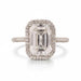 5.37ct Emerald Cut J SI2 GIA Ring