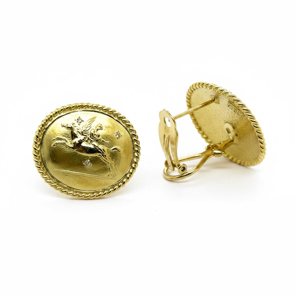 Seidengang 18k "Pegasus" Earrings